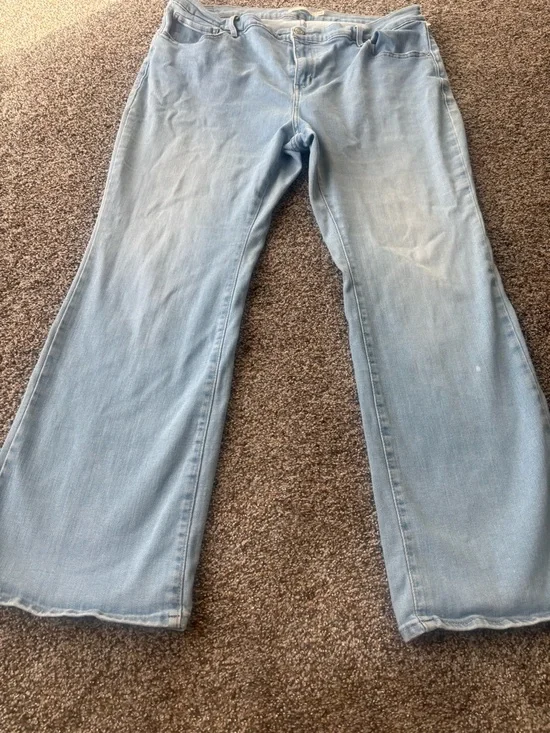 Levi’s 725 High Rise Bootcut Jeans Light Wash Plus Size 20W - Picture 2 of 8